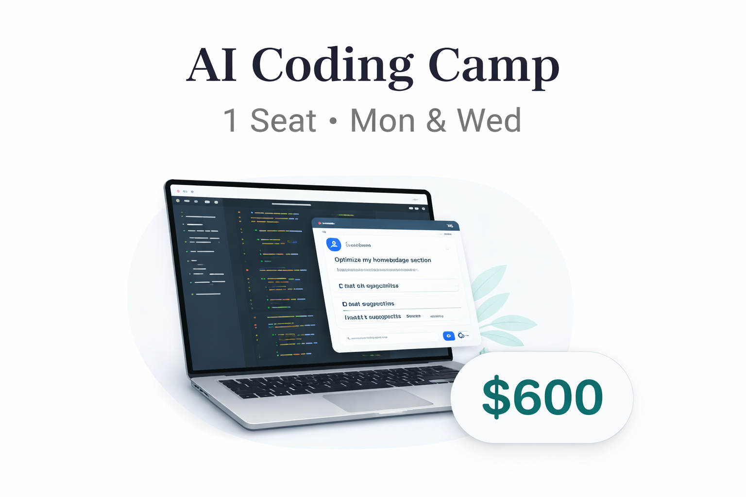 AI Coding Camp - 1 Seat - Mon & Wed